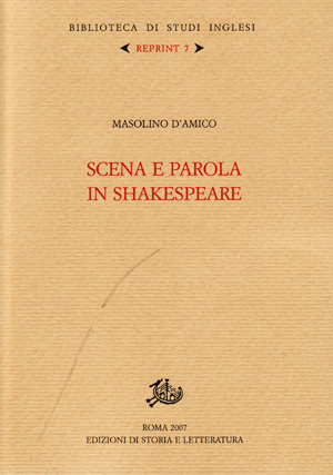 copertina di Scena e parola in Shakespeare