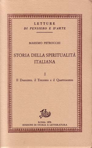 copertina di Storia della spiritualità italiana I