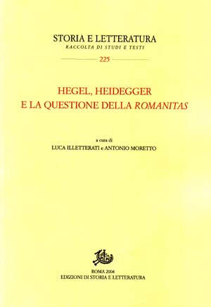 copertina di Hegel, Heidegger e la questione della Romanitas