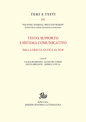 Testo, supporto e sistema comunicativo