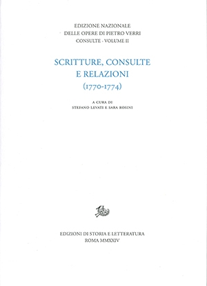 Scritture, consulte e relazioni (1770-1774)